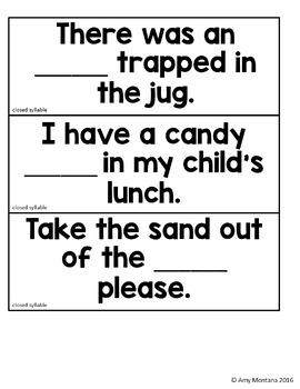 Activity 2 Fill In The Blank Sentences