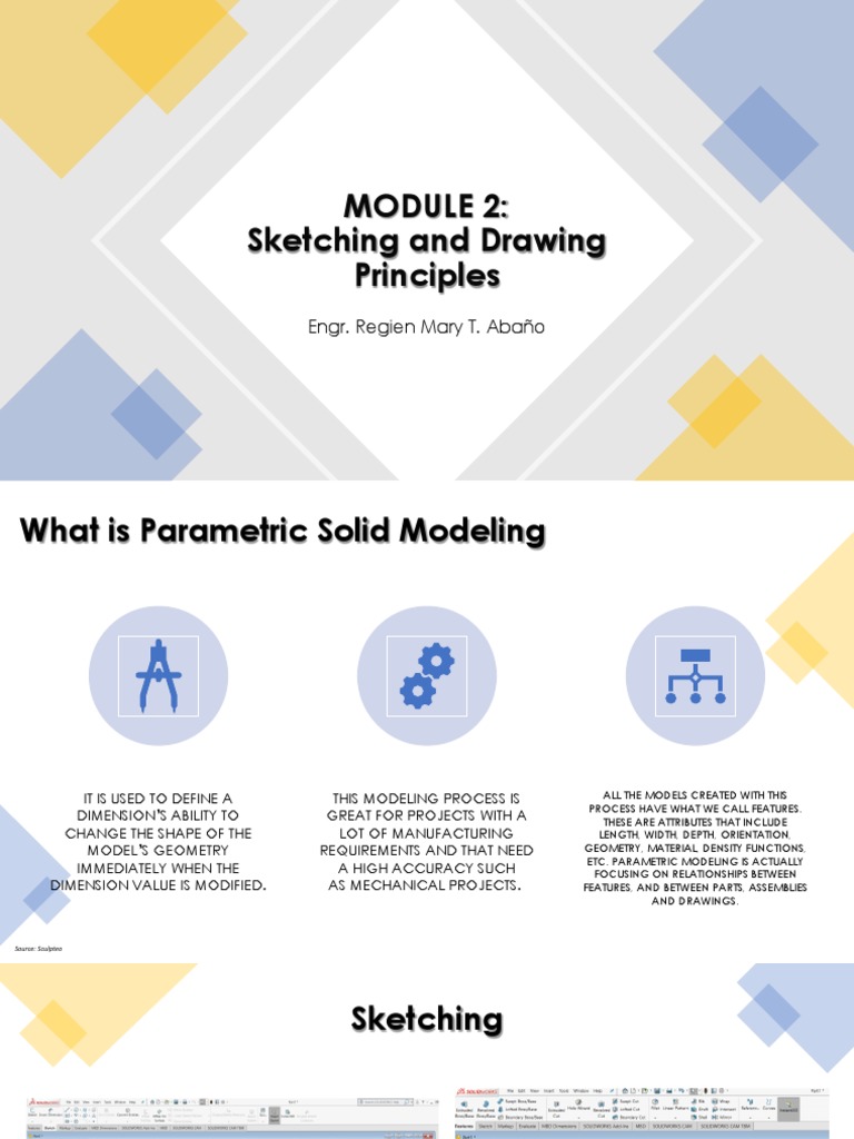 Creo Sketching Module Tutorial Geometry Tools Datums Constraining Annotating