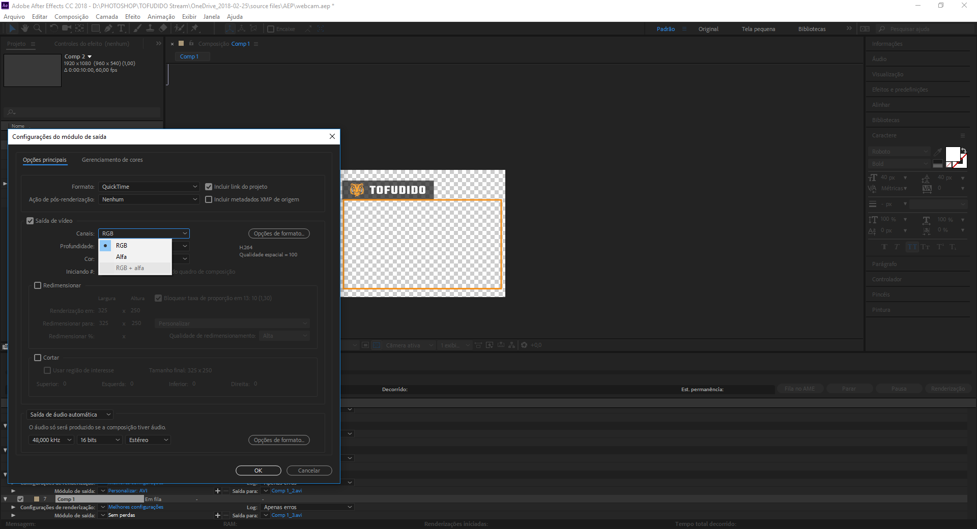 How To Export Quicktime With Rgb Alpha In After Effects